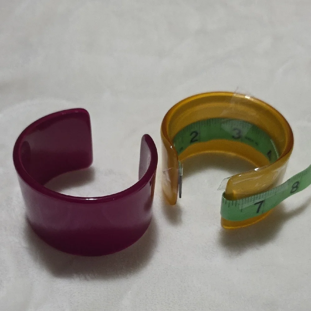 Purple and Yellow‎ Cuff Bracelets